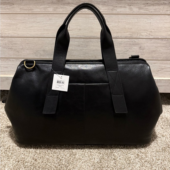 Fossil Other - Fossil Kayden Duffle Bag Black Leather $550 Original Retail New With Tags